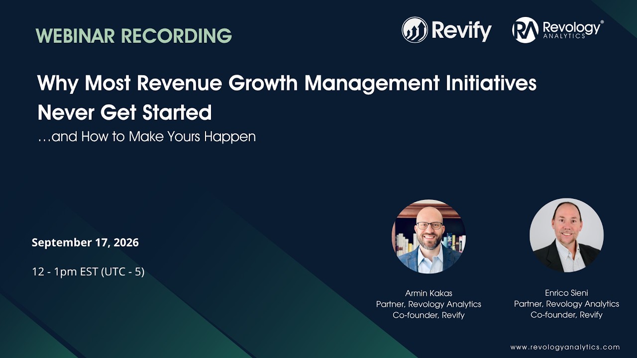 Most revenue growth management initiatives don't get rejected.