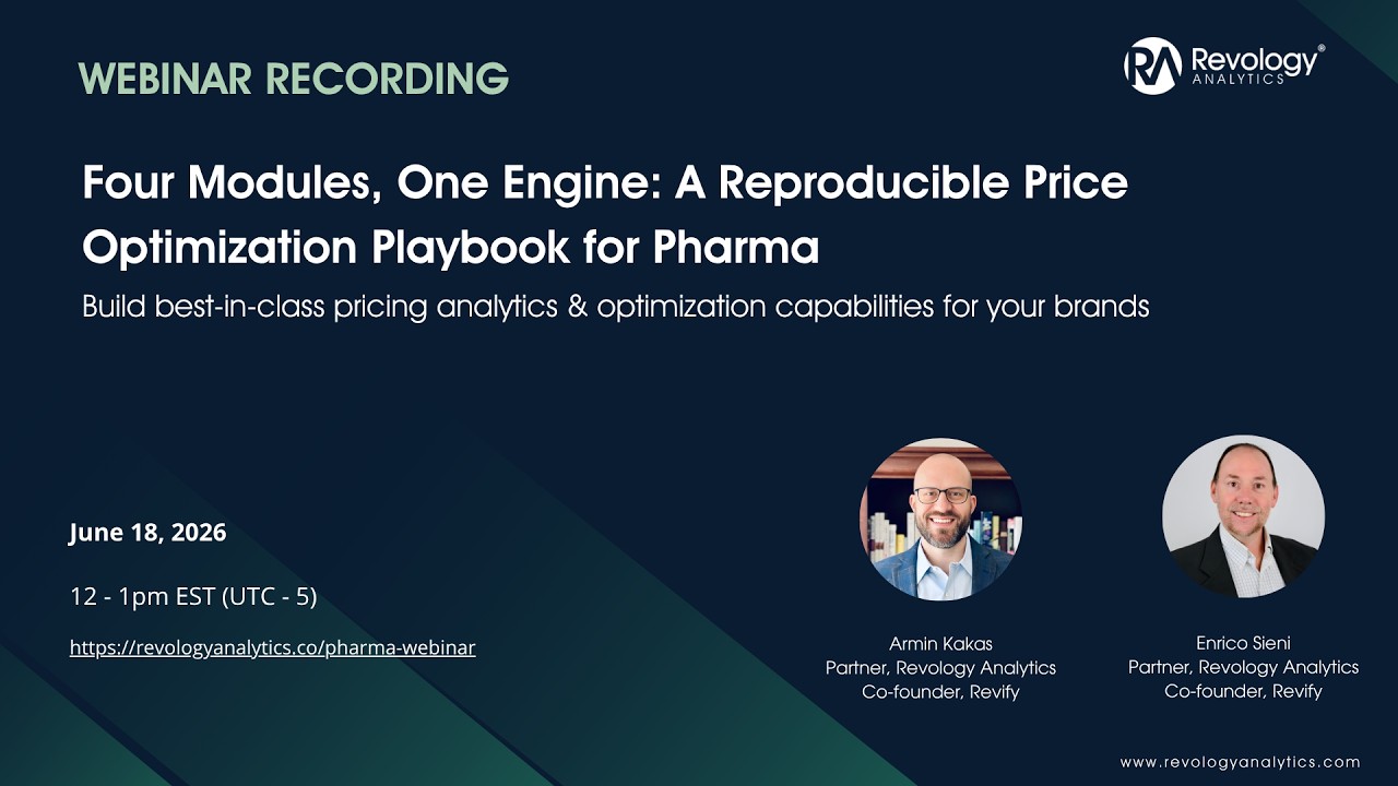 Four Modules, One Engine — Reproducible Pharma Pricing Analytics (Full Webinar)