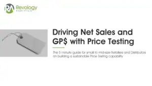 Price testing for net sales and gross profit in retail and distribution.