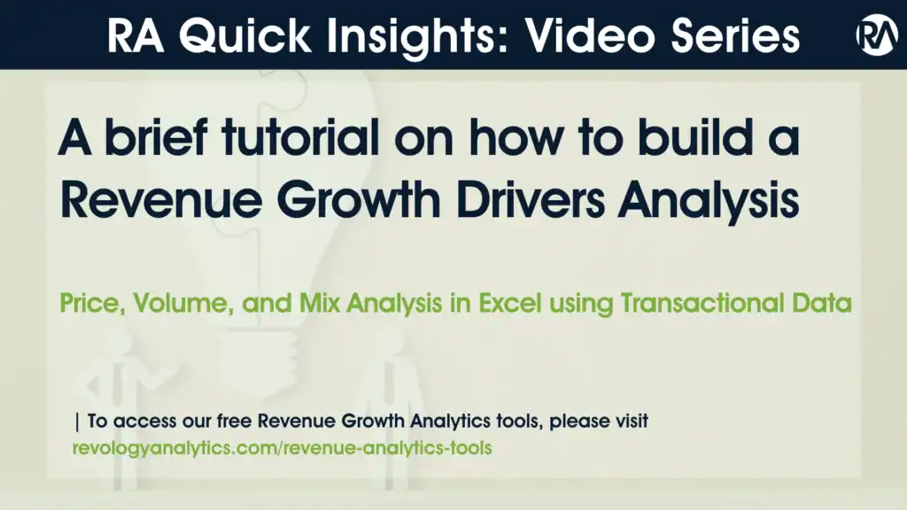 Revenue growth analysis tutorial with transactional data in Excel.