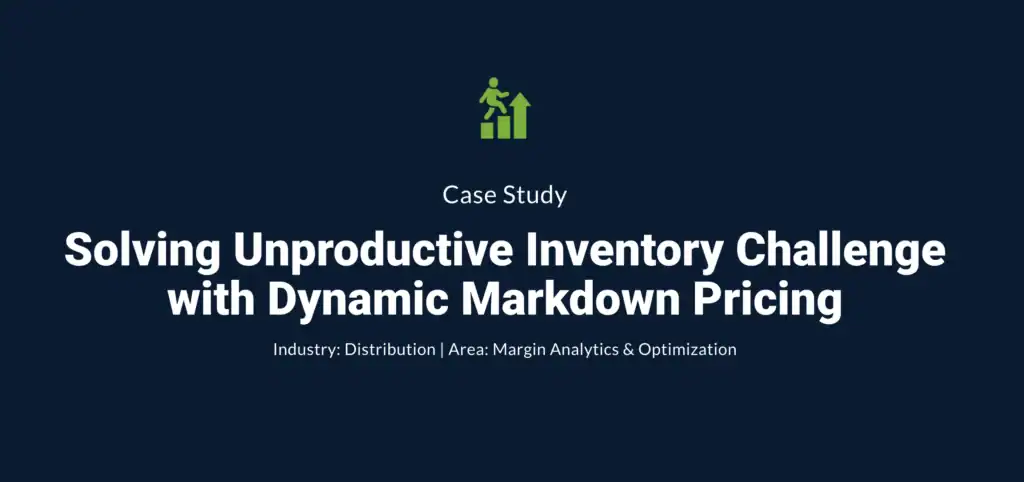 Inventory management solution using dynamic markdown pricing strategies.