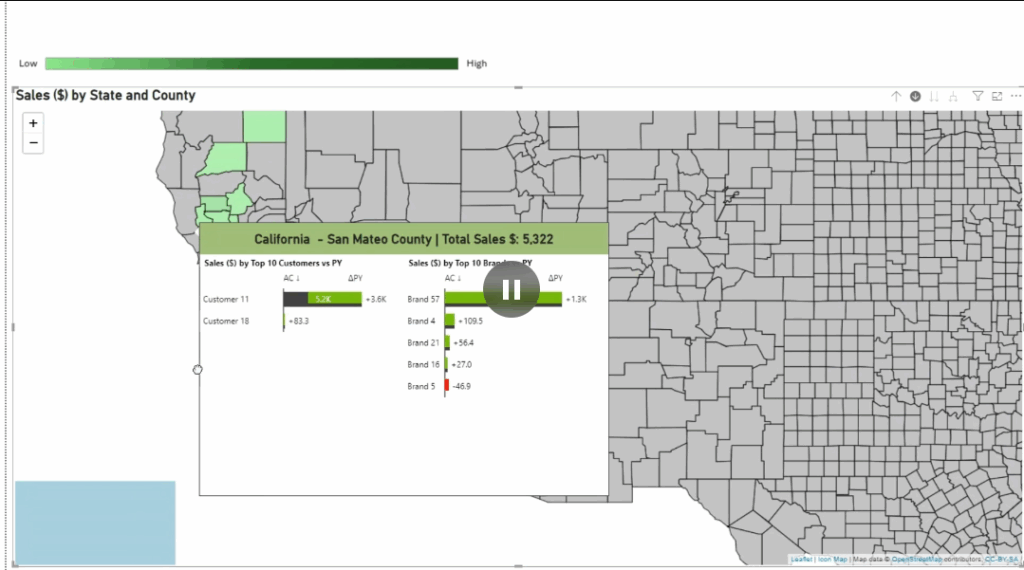Distributor and Retailer geographical analysis and full P&L drill-down capability in SPIN platform.