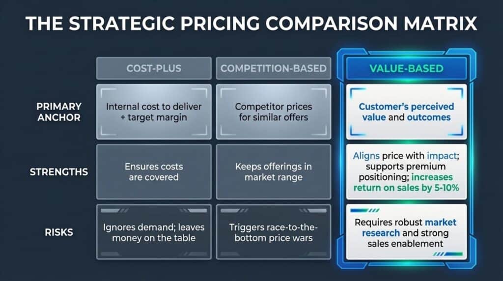 Strategic Pricing Comparison Matrix image 9